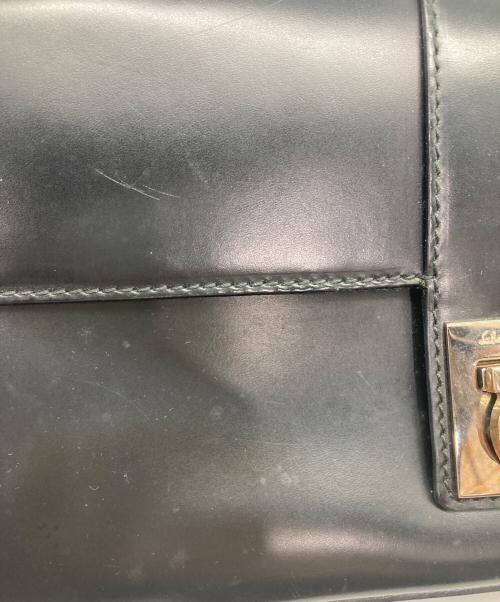 Salvatore Ferragamo（サルヴァトーレ フェラガモ）Salvatore Ferragamo (サルヴァトーレ フェラガモ) ガンチーニ　ワンショルダーバッグ ブラックの古着・服飾アイテム