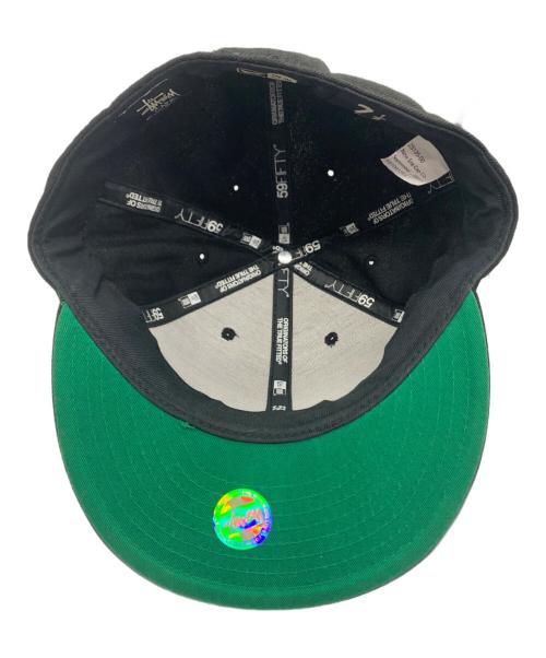 New Era（ニューエラ）New Era (ニューエラ) stussy (ステューシー) キャップ ブラック サイズ:SIZE 7 1/2の古着・服飾アイテム