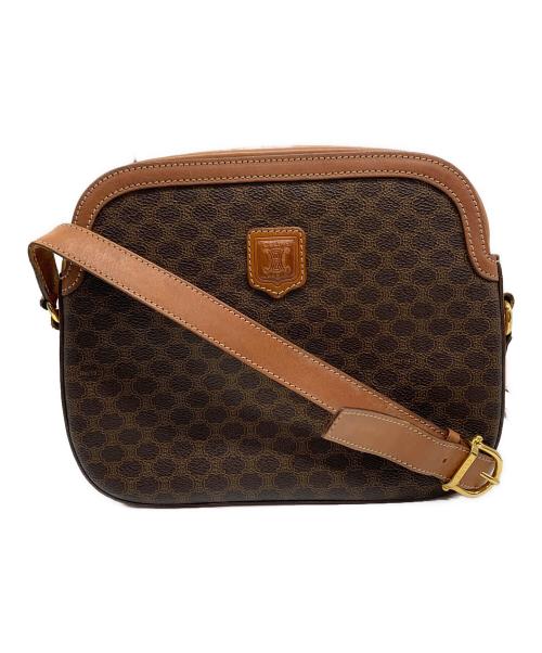 CELINE（セリーヌ）CELINE (セリーヌ) マカダム　ショルダーバッグ ブラウンの古着・服飾アイテム