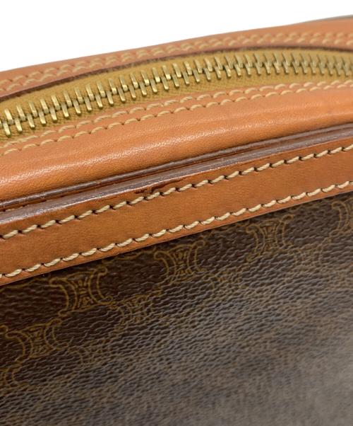 CELINE（セリーヌ）CELINE (セリーヌ) マカダム　ショルダーバッグ ブラウンの古着・服飾アイテム