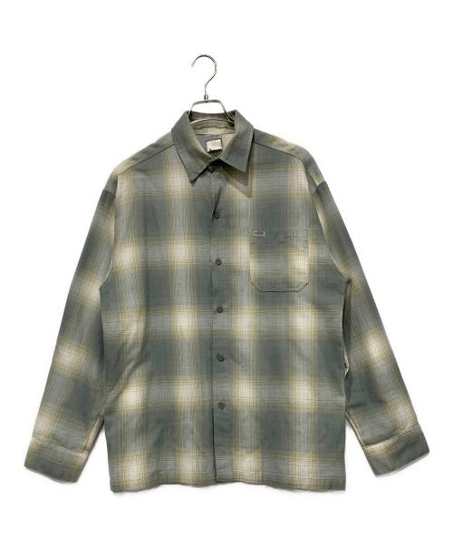 CalTop（キャルトップ）CalTop (キャルトップ) 長袖シャツ グレー×カーキ サイズ:SIZE Sの古着・服飾アイテム