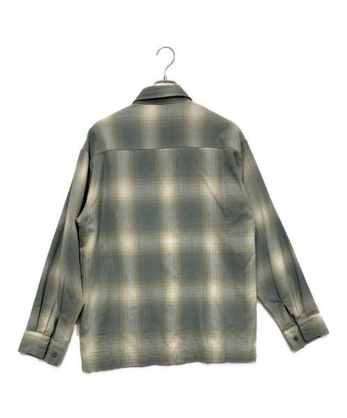 CalTop（キャルトップ）CalTop (キャルトップ) 長袖シャツ グレー×カーキ サイズ:SIZE Sの古着・服飾アイテム