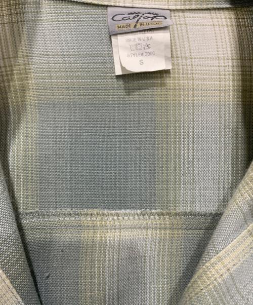 CalTop（キャルトップ）CalTop (キャルトップ) 長袖シャツ グレー×カーキ サイズ:SIZE Sの古着・服飾アイテム