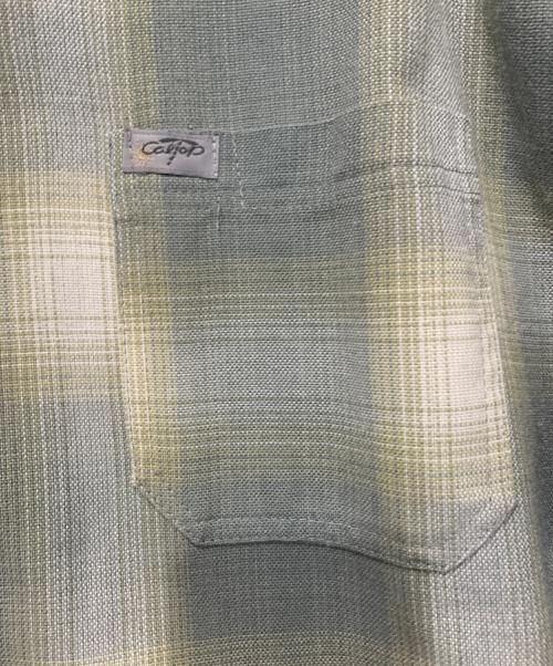 CalTop（キャルトップ）CalTop (キャルトップ) 長袖シャツ グレー×カーキ サイズ:SIZE Sの古着・服飾アイテム