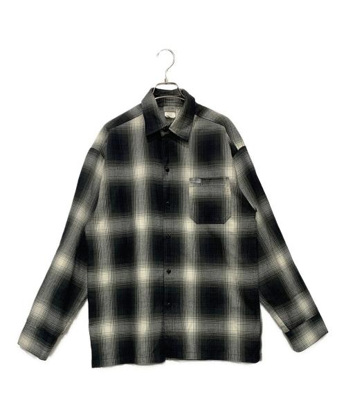 CalTop（キャルトップ）CalTop (キャルトップ) 長袖シャツ ブラック×ホワイト サイズ:SIZE Sの古着・服飾アイテム