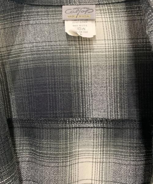 CalTop（キャルトップ）CalTop (キャルトップ) 長袖シャツ ブラック×ホワイト サイズ:SIZE Sの古着・服飾アイテム