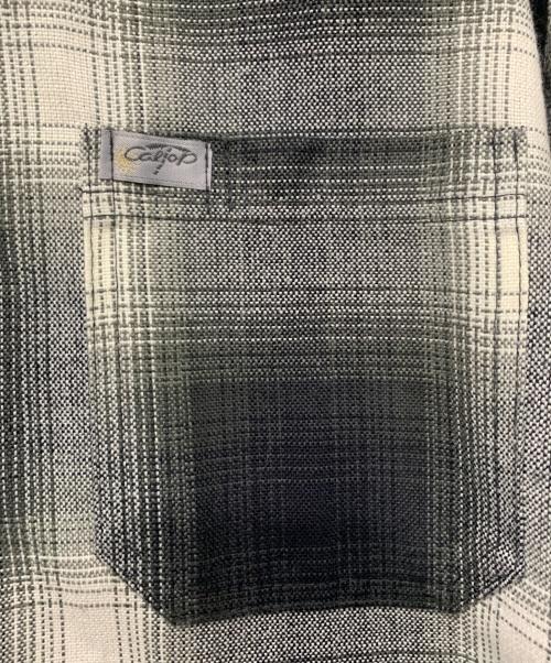 CalTop（キャルトップ）CalTop (キャルトップ) 長袖シャツ ブラック×ホワイト サイズ:SIZE Sの古着・服飾アイテム