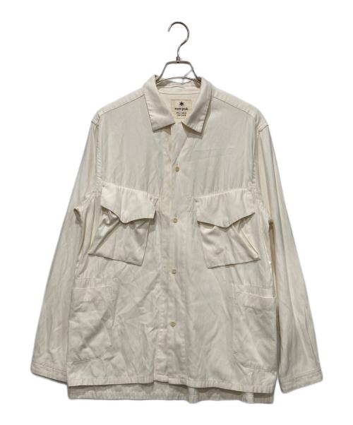 Snow peak（スノーピーク）Snow peak (スノーピーク) 長袖シャツ アイボリー サイズ:Lの古着・服飾アイテム