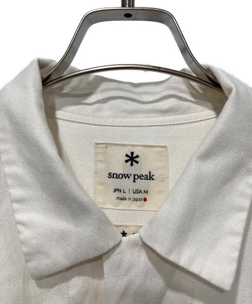 Snow peak（スノーピーク）Snow peak (スノーピーク) 長袖シャツ アイボリー サイズ:Lの古着・服飾アイテム