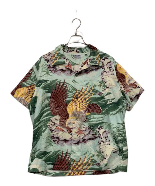 Sun Surf（サンサーフ）Sun Surf (サンサーフ) MUSA-SHIYA　アロハシャツ グリーン サイズ:SIZE XLの古着・服飾アイテム