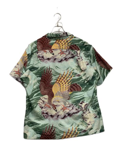 Sun Surf（サンサーフ）Sun Surf (サンサーフ) MUSA-SHIYA　アロハシャツ グリーン サイズ:SIZE XLの古着・服飾アイテム