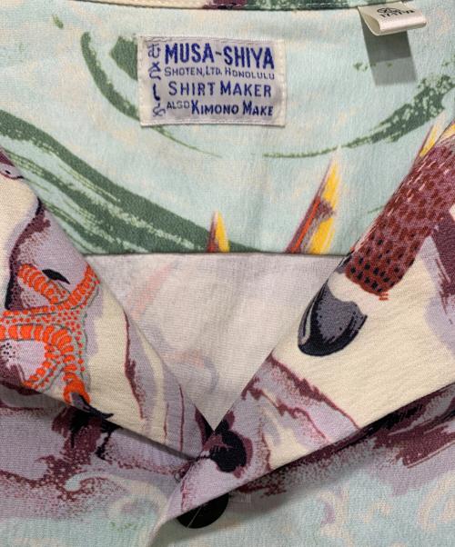 Sun Surf（サンサーフ）Sun Surf (サンサーフ) MUSA-SHIYA　アロハシャツ グリーン サイズ:SIZE XLの古着・服飾アイテム