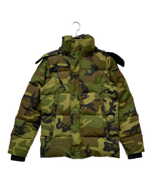 CANADA GOOSE（カナダグース）CANADA GOOSE (カナダグース) WYNDHAM PARKA グリーン×カーキ サイズ:SIZE Sの古着・服飾アイテム
