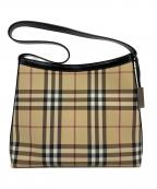BURBERRY LONDONバーバリーロンドン）の古着「ワンショルダーバッグ」｜ベージュ×ブラック