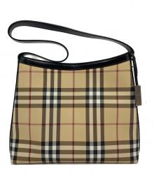 BURBERRY LONDON（バーバリーロンドン）の古着「ワンショルダーバッグ」｜ベージュ×ブラック