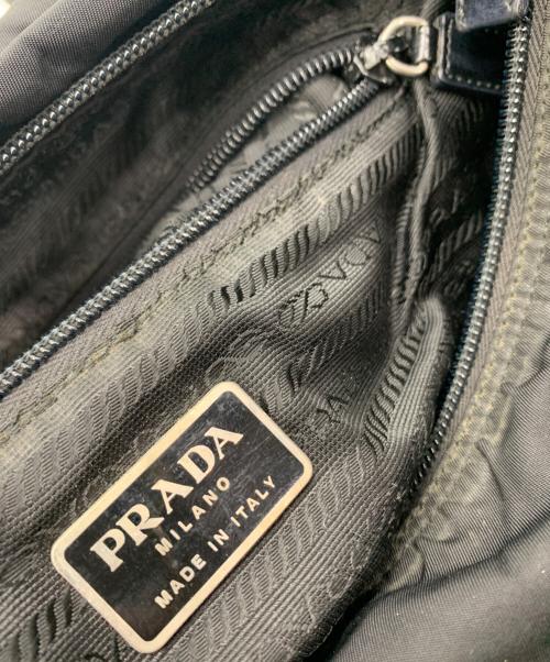 PRADA（プラダ）PRADA (プラダ) ナイロンショルダーバッグ ブラックの古着・服飾アイテム