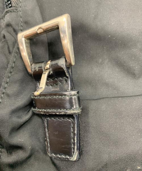 PRADA（プラダ）PRADA (プラダ) ナイロンショルダーバッグ ブラックの古着・服飾アイテム
