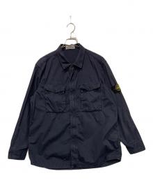 STONE ISLAND（ストーンアイランド）の古着「GARMENT DYED TWIN POCKET OVERSHIRT」｜ネイビー