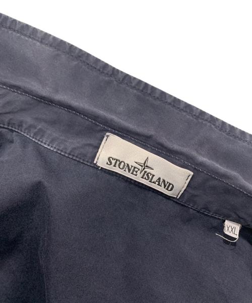 STONE ISLAND（ストーンアイランド）STONE ISLAND (ストーンアイランド) GARMENT DYED TWIN POCKET OVERSHIRT ネイビー サイズ:SIZE XXLの古着・服飾アイテム