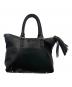 ANYA HINDMARCH (アニヤ・ハインドマーチ) ハンドバッグ シルバー×ブラック：9000円