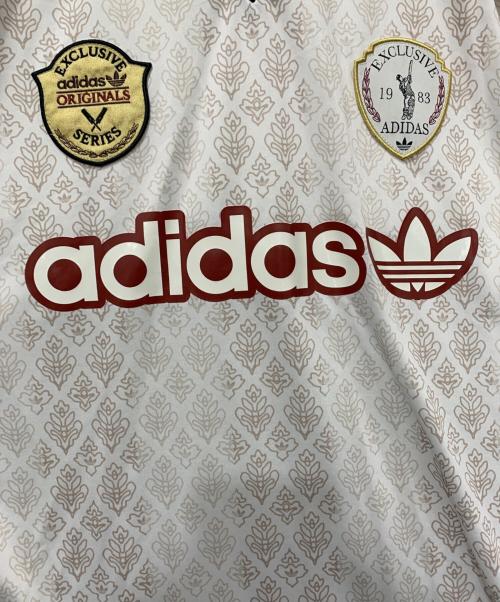 adidas（アディダス）adidas (アディダス) ゲームシャツ ホワイト×ブラック サイズ:SIZE XLの古着・服飾アイテム