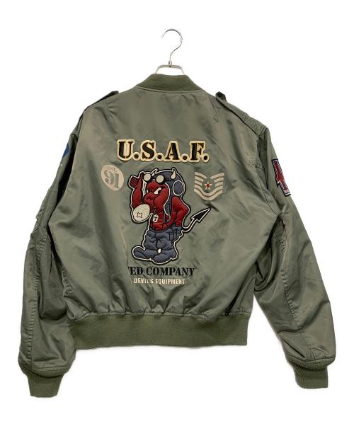 TED COMPANY（テッドカンパニー）TED COMPANY (テッドカンパニー) L-2Bフライトジャケット オリーブ サイズ:46の古着・服飾アイテム
