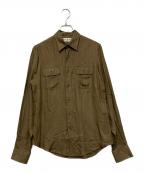 Saint Laurent Parisサンローランパリ）の古着「長袖シャツ」｜ブラウン