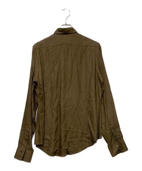 Saint Laurent Paris（サンローランパリ）Saint Laurent Paris (サンローランパリ) 長袖シャツ ブラウン サイズ:SIZE 38/15の古着・服飾アイテム