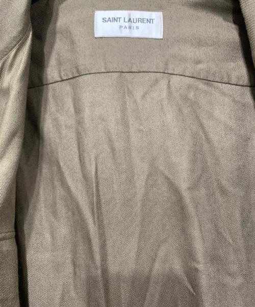 Saint Laurent Paris（サンローランパリ）Saint Laurent Paris (サンローランパリ) 長袖シャツ ブラウン サイズ:SIZE 38/15の古着・服飾アイテム