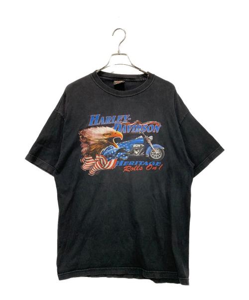 HARLEY-DAVIDSON（ハーレーダビッドソン）HARLEY-DAVIDSON (ハーレーダビッドソン) 半袖カットソー ブラック サイズ:SIZE XLの古着・服飾アイテム