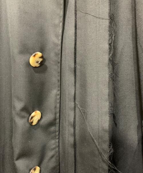 Vuja De（ヴジャデ）Vuja De (ヴジャデ) バージンウール切替ステンカラーコート ブラック サイズ:SIZE 1の古着・服飾アイテム