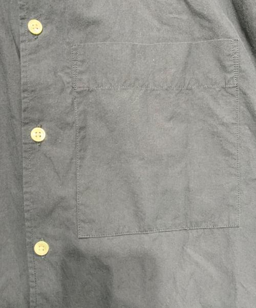 HUIS（ハウス）HUIS (ハウス) オーガニックコットンバンドカラーオーバーシャツ ネイビー サイズ:SIZE Freeの古着・服飾アイテム