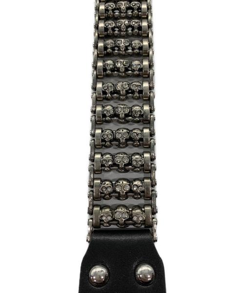 STOLEN ARTS（ストーレンアーツ）STOLEN ARTS (ストーレンアーツ) スカルローラーベルト ブラックの古着・服飾アイテム