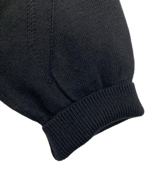 Vuja De（ヴジャデ）Vuja De (ヴジャデ) FRANK STRUCTURED HAIF-ZIP KNIT SWEATER ブラック サイズ:SIZE Lの古着・服飾アイテム