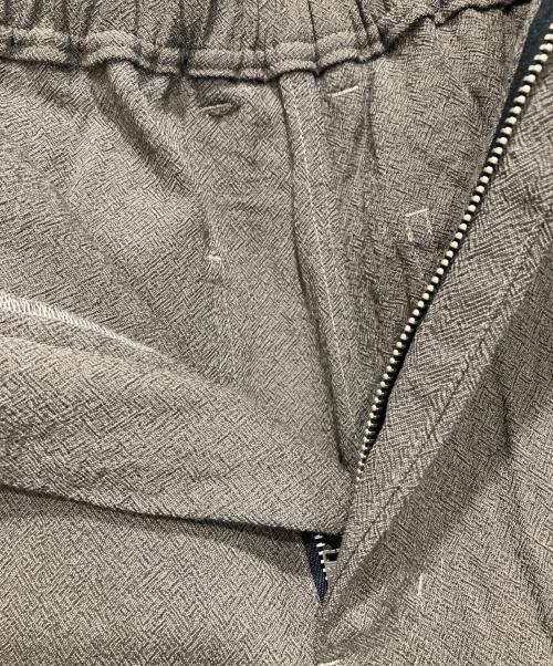 SIMPLY COMPLICATED（シンプリーコンプリケイティド）SIMPLY COMPLICATED (シンプリーコンプリケイティド) UNEVEN WOOL LOOSE TROUSERS ブラウン サイズ:SIZE 2の古着・服飾アイテム