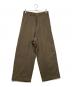 SIMPLY COMPLICATED（シンプリーコンプリケイティド）の古着「UNEVEN WOOL LOOSE TROUSERS」｜ブラウン
