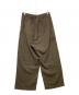 SIMPLY COMPLICATED (シンプリーコンプリケイティド) UNEVEN WOOL LOOSE TROUSERS ブラウン サイズ:SIZE 2：15000円