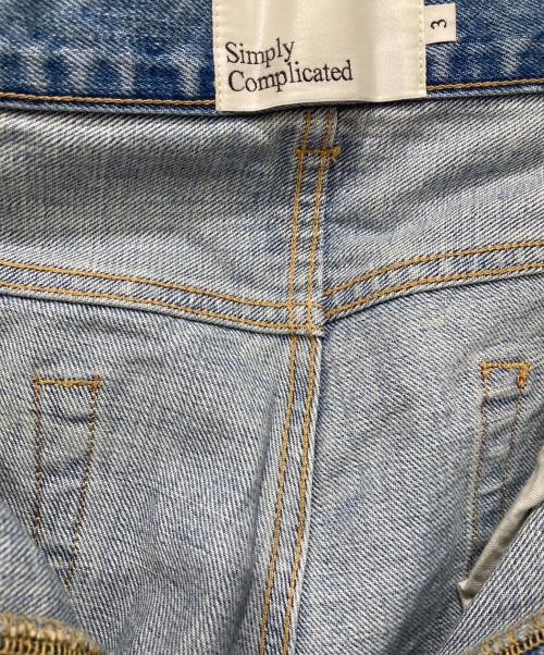 SIMPLY COMPLICATED（シンプリーコンプリケイティド）SIMPLY COMPLICATED (シンプリーコンプリケイティド) デニムパンツ ブルー サイズ:SIZE 3の古着・服飾アイテム