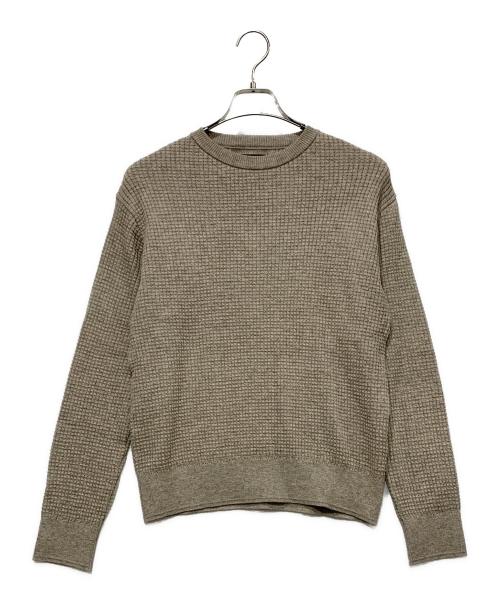 Vuja De（ヴジャデ）Vuja De (ヴジャデ) Relaxed Waffle Knit Sweater アイボリー サイズ:SIZE Sの古着・服飾アイテム