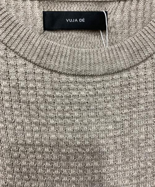 Vuja De（ヴジャデ）Vuja De (ヴジャデ) Relaxed Waffle Knit Sweater アイボリー サイズ:SIZE Sの古着・服飾アイテム