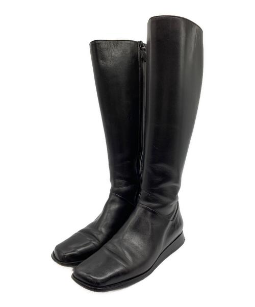 HERMES（エルメス）HERMES (エルメス) サイドジップロングブーツ ブラック サイズ:SIZE 36の古着・服飾アイテム