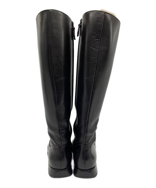HERMES（エルメス）HERMES (エルメス) サイドジップロングブーツ ブラック サイズ:SIZE 36の古着・服飾アイテム