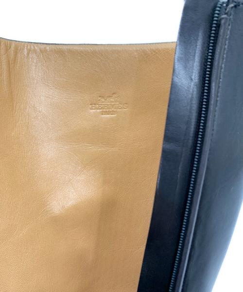 HERMES（エルメス）HERMES (エルメス) サイドジップロングブーツ ブラック サイズ:SIZE 36の古着・服飾アイテム