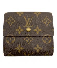 LOUIS VUITTON（ルイ ヴィトン）の古着「三つ折り財布　モノグラム　ポルトモネ・ビエ カルトクレディ」｜ブラウン