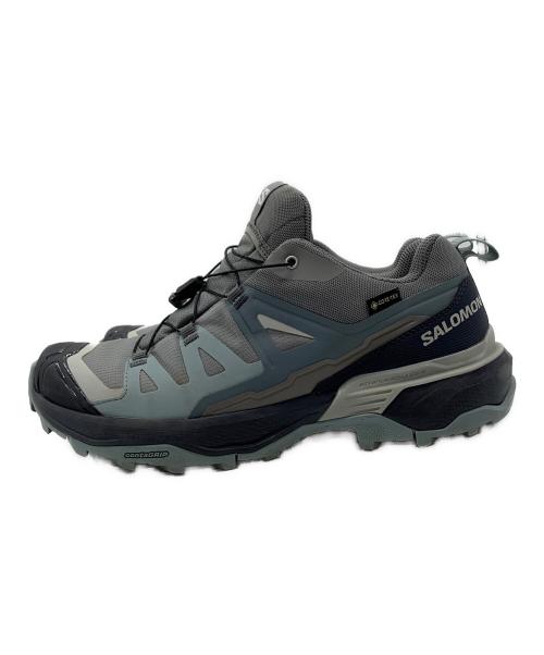 SALOMON（サロモン）SALOMON (サロモン) ハイキングシューズ グレー×ブルー サイズ:25.5cmの古着・服飾アイテム