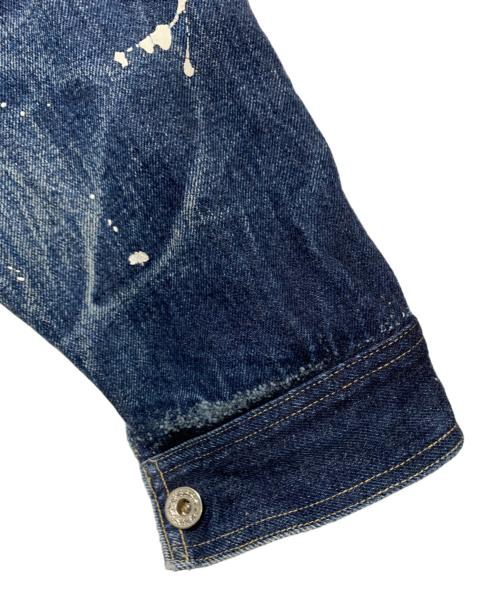 WAREHOUSE（ウエアハウス）WAREHOUSE (ウエアハウス) 1stタイプデニムジャケット(ペイント加工) サイズ:SIZE Mの古着・服飾アイテム
