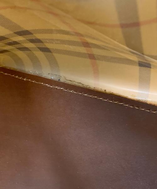 BURBERRY（バーバリー）BURBERRY (バーバリー) クリアトートバッグ ブラウンの古着・服飾アイテム