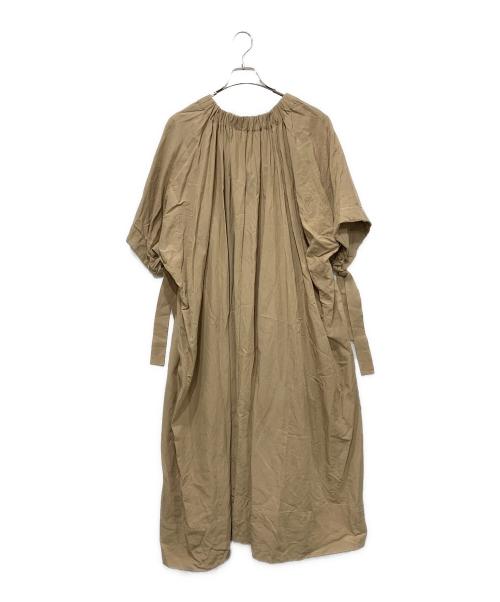 ebure（エブール）ebure (エブール) 半袖ワンピース ベージュ サイズ:36の古着・服飾アイテム