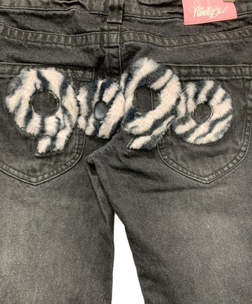 9090（9090）9090 (9090) ローライズデニムパンツ ブラック サイズ:SIZE M 未使用品の古着・服飾アイテム