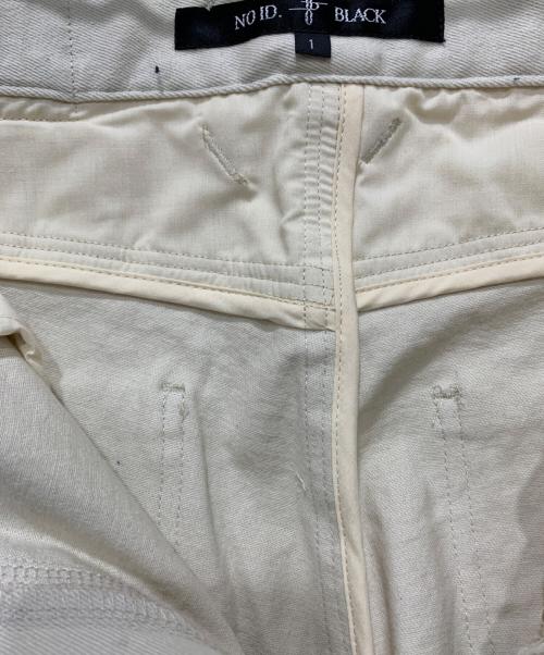 NO ID.（ノーアイディー）NO ID. (ノーアイディー) ボンテージZIPスキニー ベージュ サイズ:SIZE 1の古着・服飾アイテム